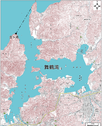舞鶴湾　地形